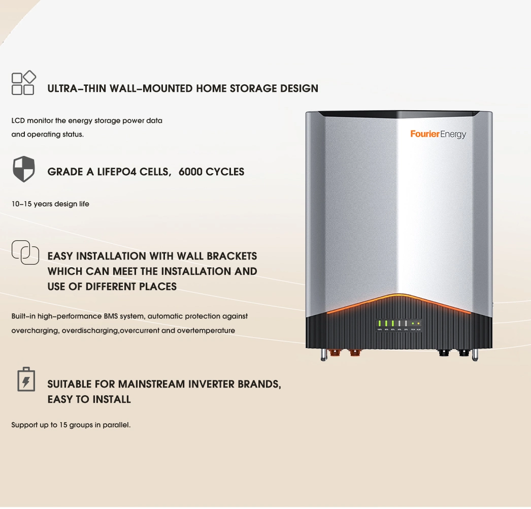 Household Energy Storage System 51.2V 100ah Wall Mounted Energy Storage Battery